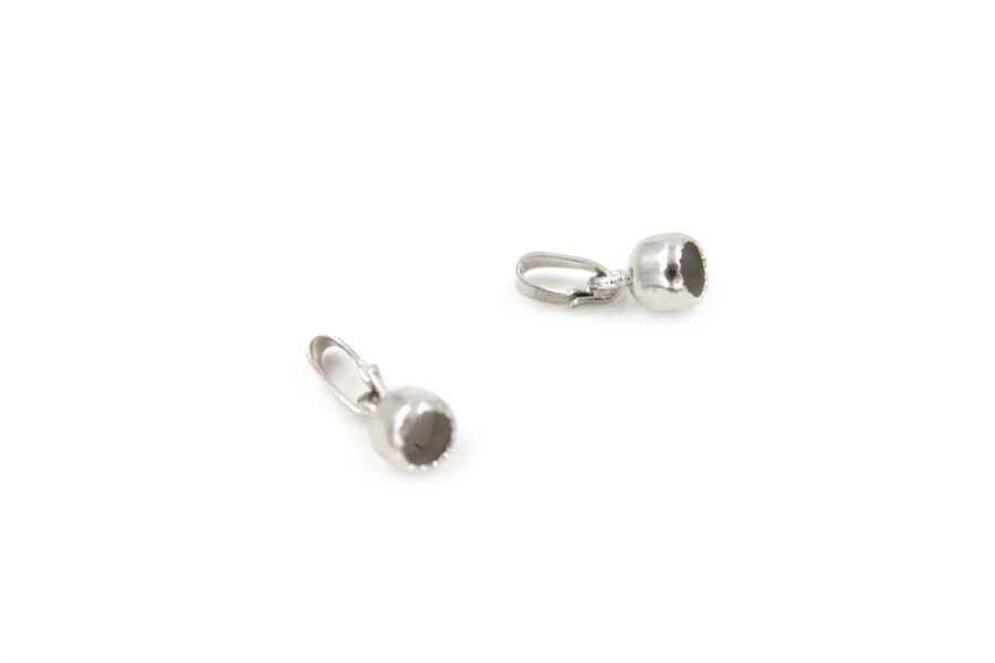 Argento gancio ciondoli coppiglia 6mm RH+/-0.6Gr