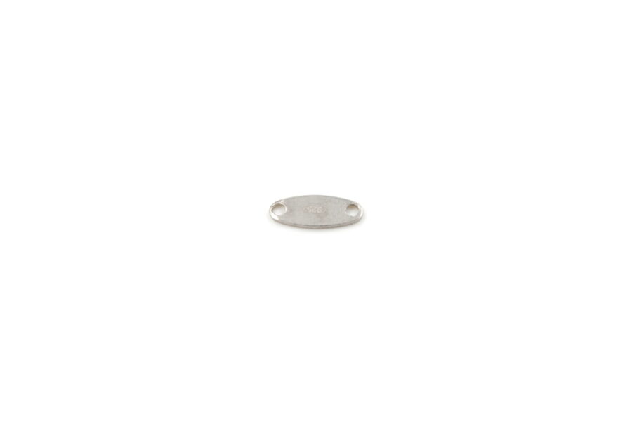 Argento targhette ovali '925' +/-0.17Gr
