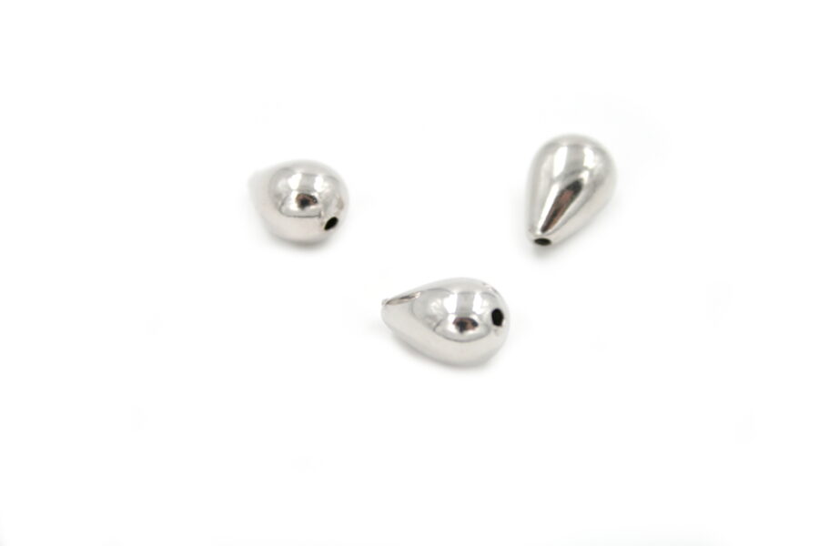 Argento tramezzi drop 12x8mm +/-0.7Gr