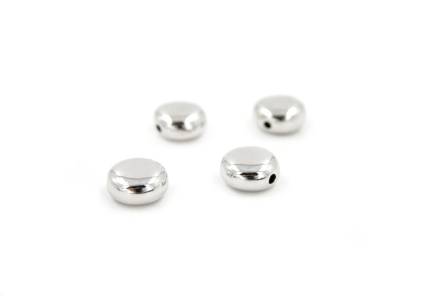 Argento tramezzi bottoni 11mm RH+/-1Gr