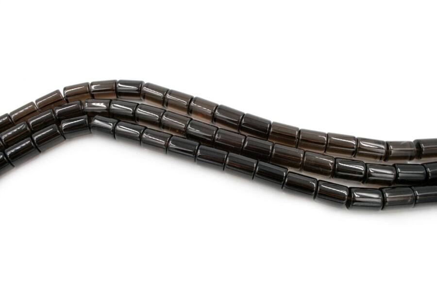 Quarzo fumè fili cilindri 18x14mm