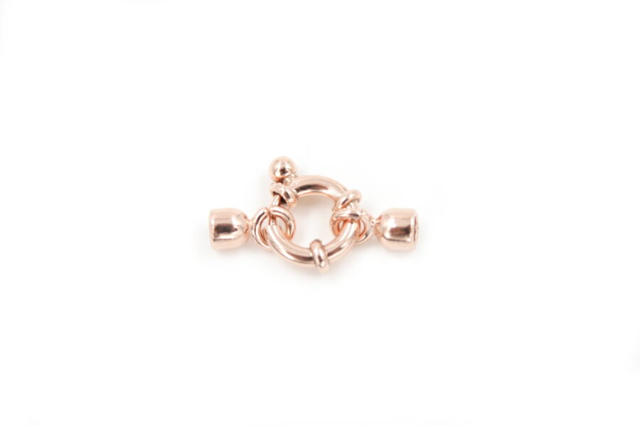 Argento chiusura 10mm copp.5mm ROSA +/-1.5Gr.