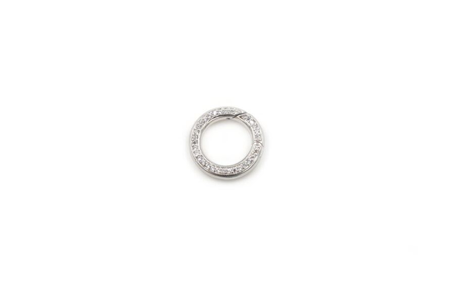 Argento chiusura Anello tondo 22mm RH +/-4.5 g.