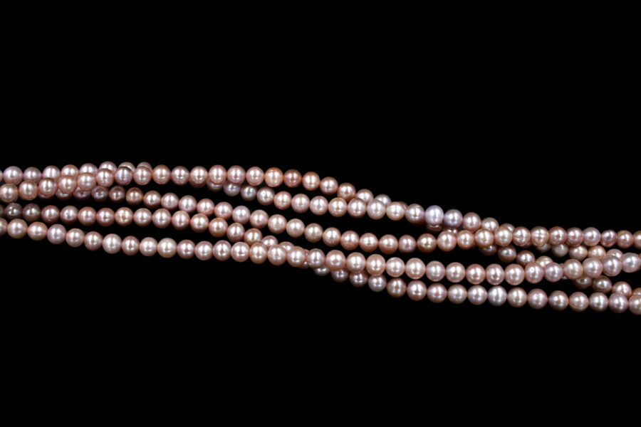 Perle d'acqua Dolce fili round 6½-7mm - Color Naturale - immagine 2
