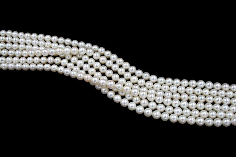 Perle d'acqua Dolce fili round 6-6½mm