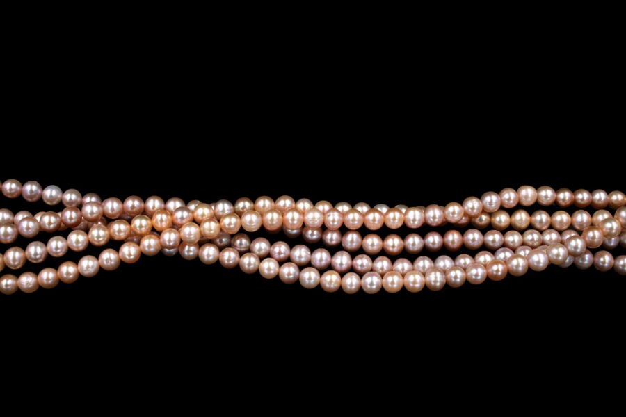 Perle d'acqua Dolce fili round 6½-7mm - Color Naturale - immagine 3