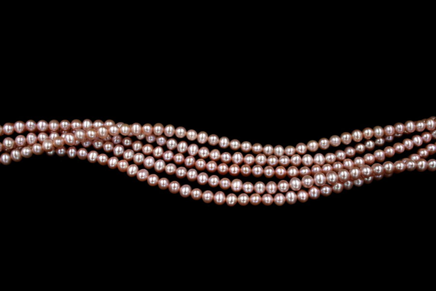 Perle d'acqua Dolce fili round 5-5½mm - Color Naturale - immagine 2