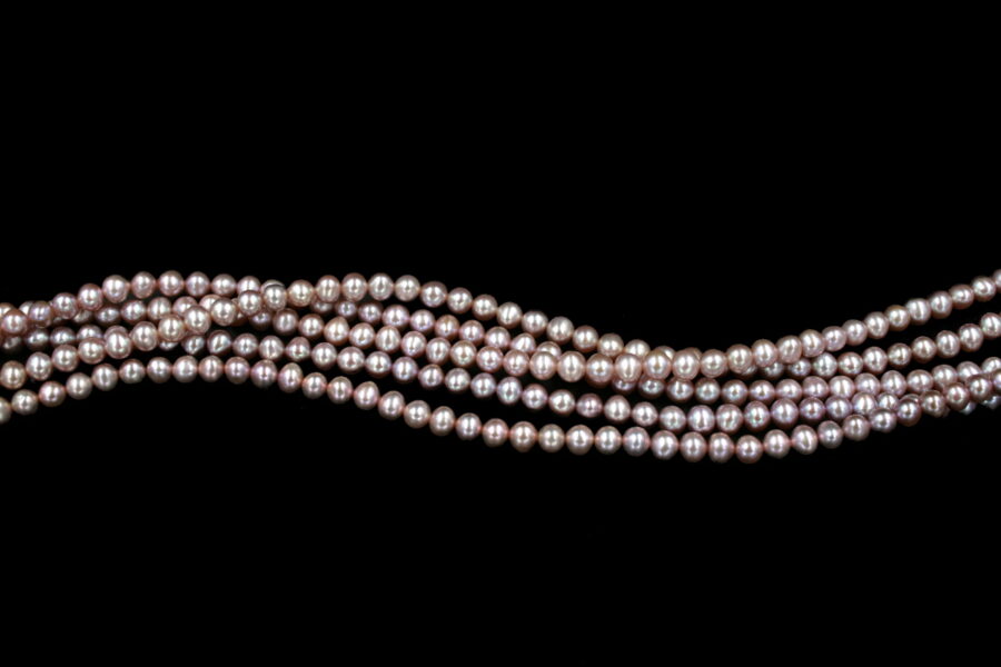 Perle d'acqua Dolce fili round 5-5½mm - Color Naturale - immagine 3