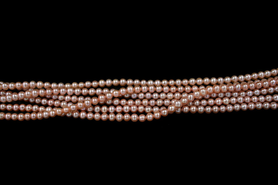 Perle d'acqua Dolce fili round 5½-6mm - Naturale