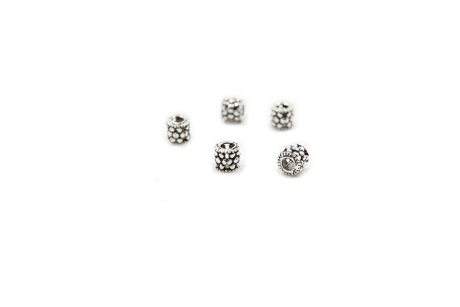 Argento 925‰ distanziatori barilotto 5x5mm