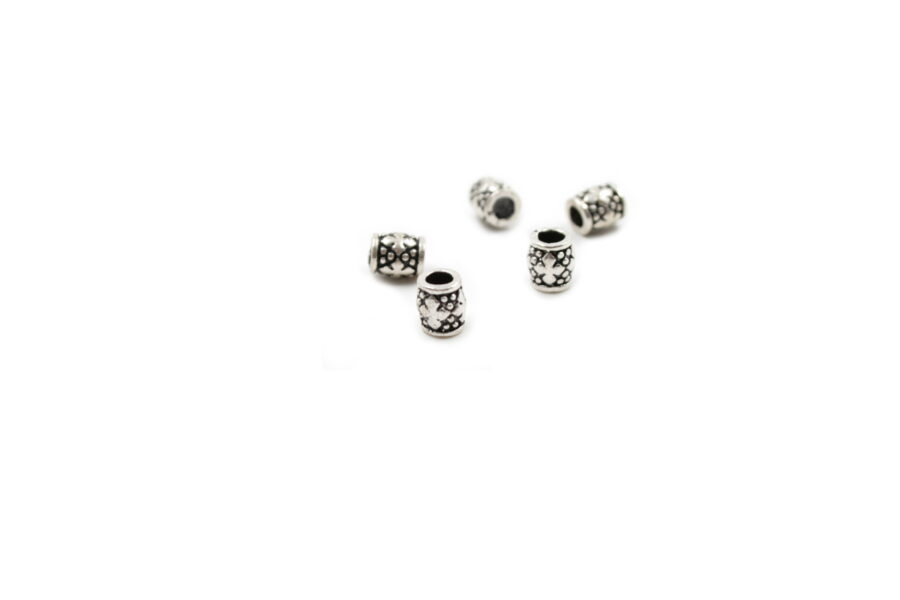 Argento 925‰ distanziatori barilotto 6x5mm