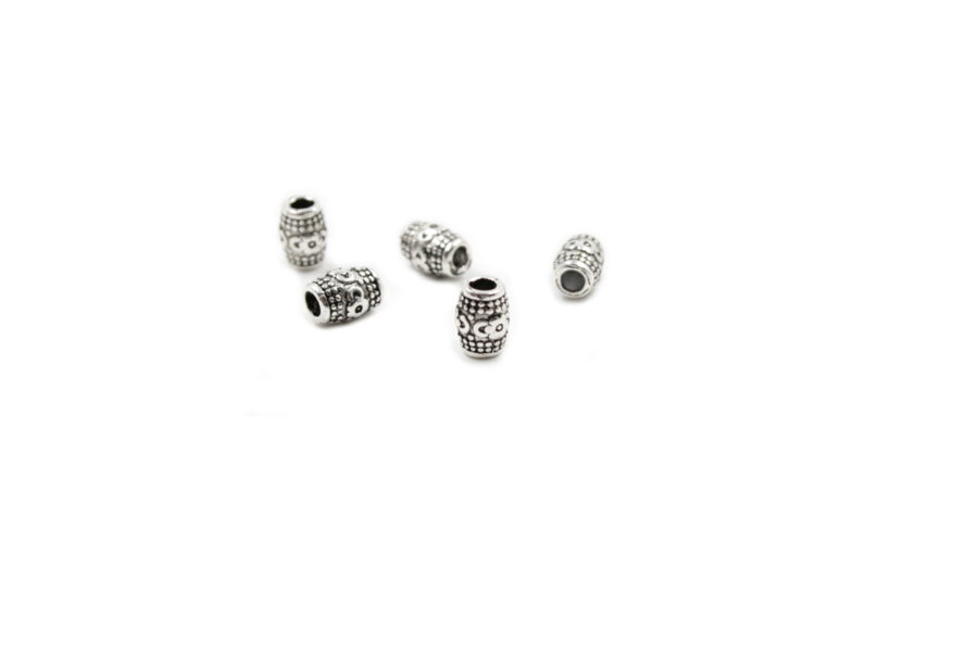 Argento 925‰ distanziatori barilotto 8x6mm
