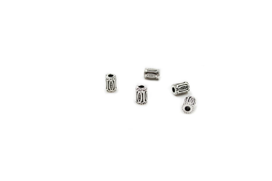 Argento 925‰ distanziatori barilotto 6x4mm