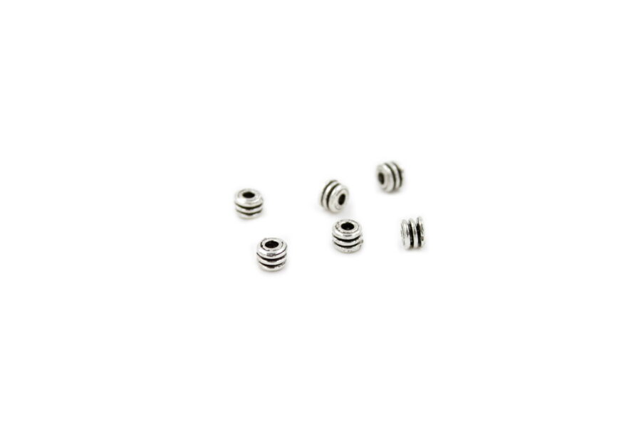 Argento 925‰ distanziatori rondelle 4x4mm