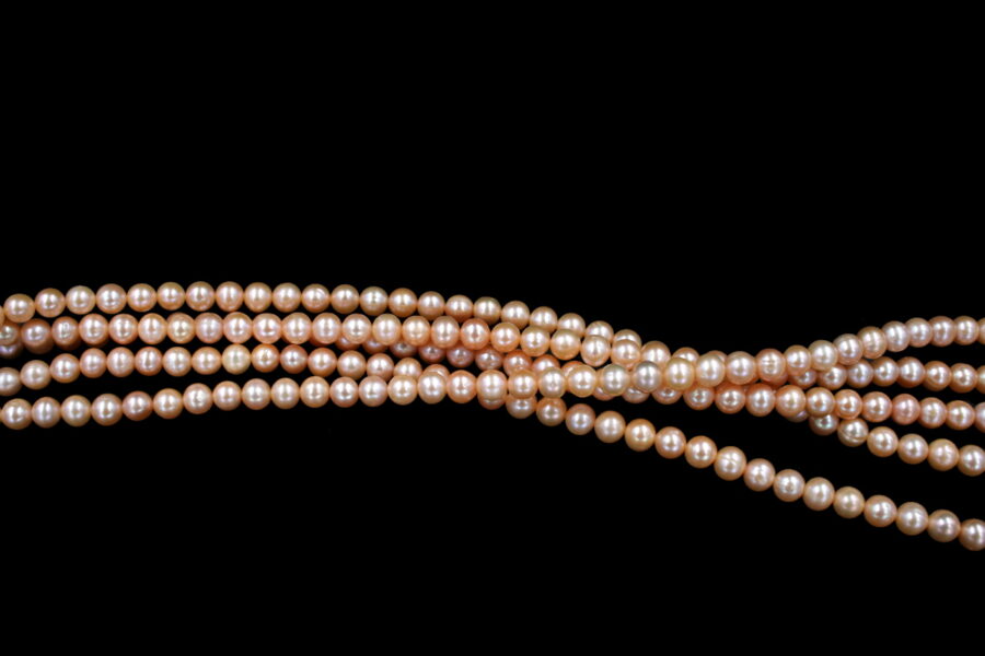 Perle d'acqua Dolce fili round 6½-7mm - Color Naturale
