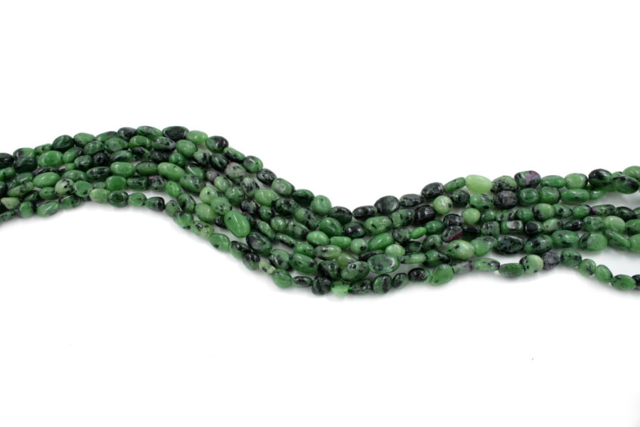 Ruby-Zoisite fili sassi 8x6mm