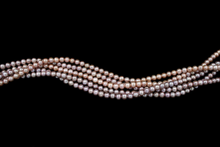 Perle d'acqua Dolce fili round 5½-6mm - Colori Naturali