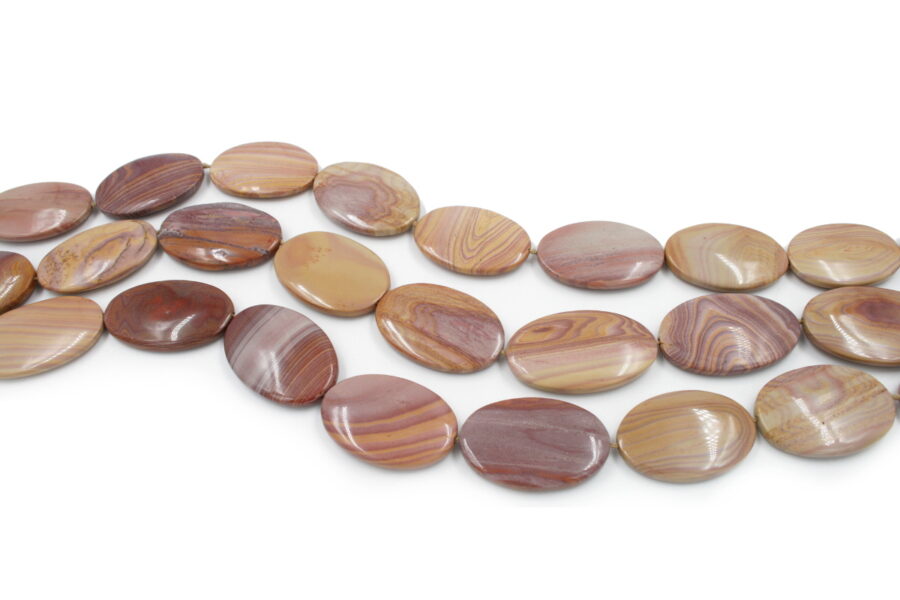Hickorite fili flat oval 42x28mm