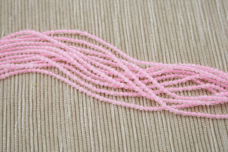 Quarzo rosa fili tondi 2mm a 22mm – Qualità AA - immagine 2