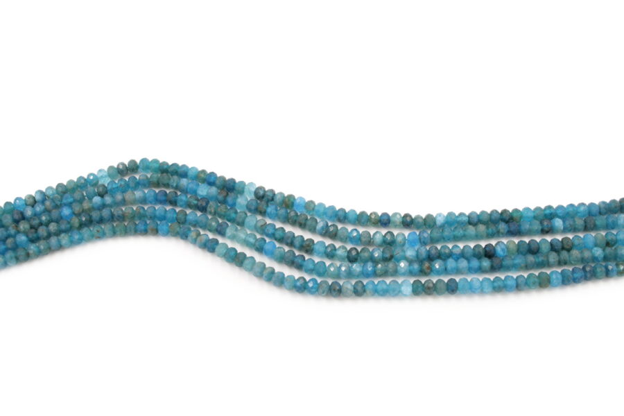 Apatite fili rondelle sfaccettate 5x3mm - Qualità A
