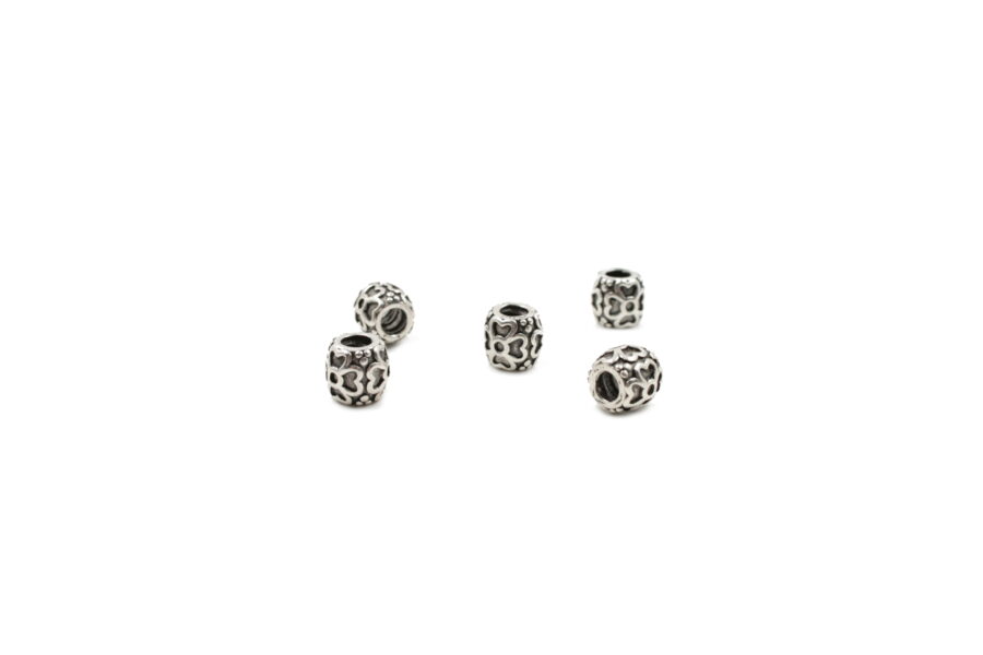 Argento 925‰ distanziatori cilindri 10x9mm