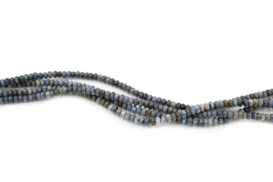 Sunset Dumortierite fili rondelle 6x4mm