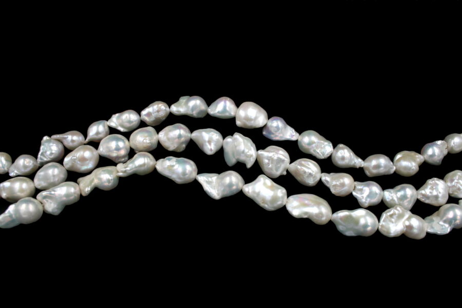 Perle d'acqua Dolce fili barocche 14mm Up - immagine 2