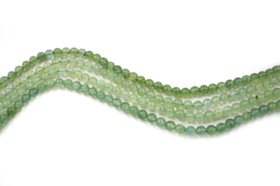 Quarzo verde tormalinato fili round 8mm