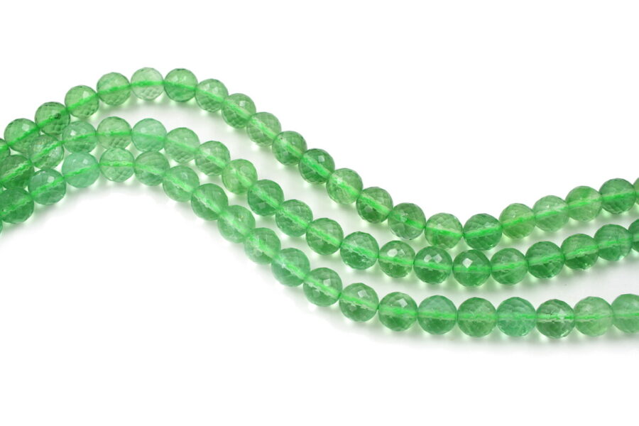 Fluorite fili round sfaccettati 10mm