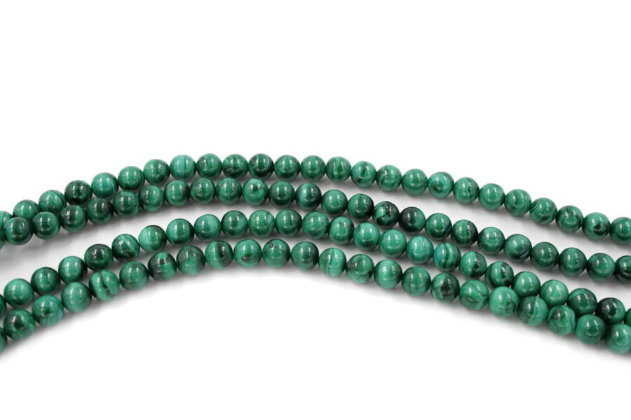Malachite fili round 10mm - Qualità AA