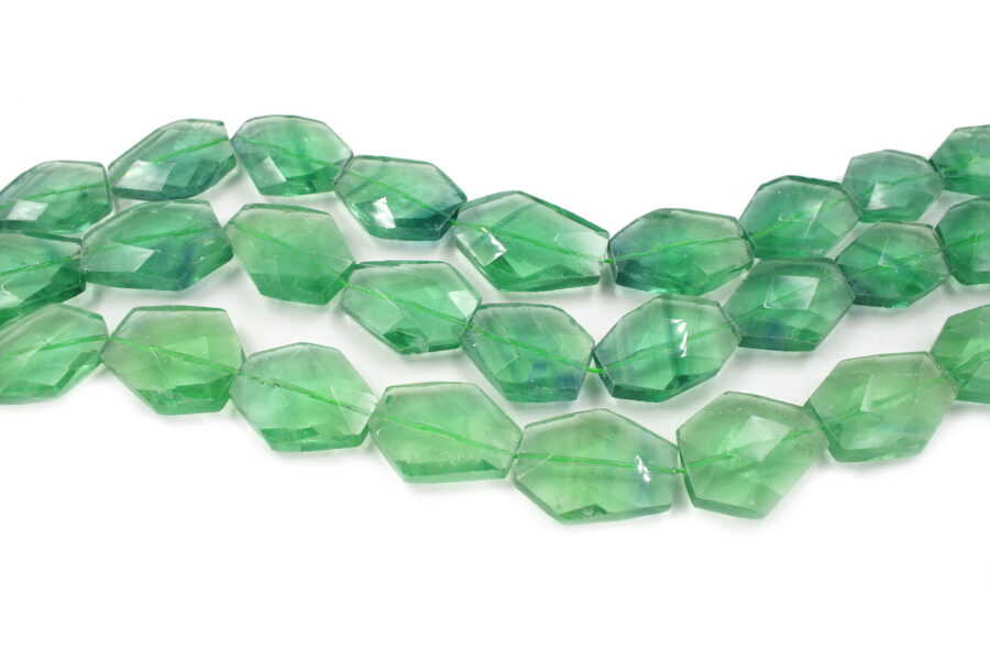 Fluorite fili slab sfaccettati 40x30mm
