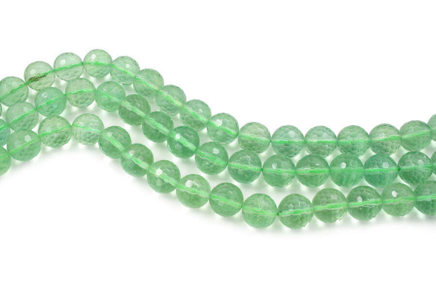 Fluorite fili round sfaccettati 14mm
