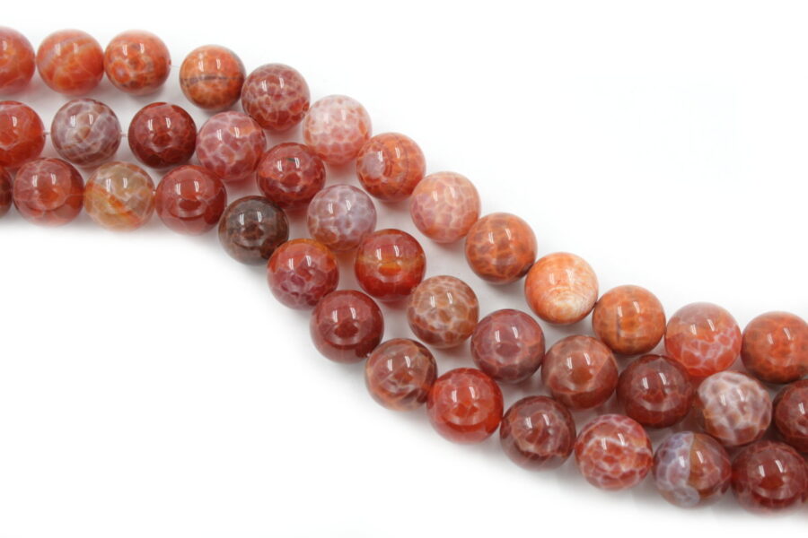 fire agate fili round 16mm