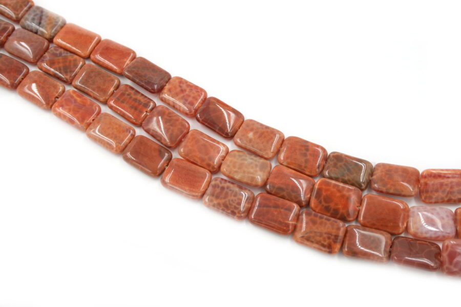fire agate fili rettangoli 18x13mm