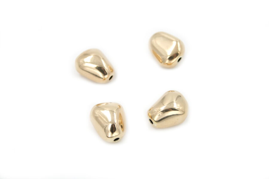 Argento tramezzi sassi 8.5x15.5mm Dorati+/-1.8Gr - immagine 2