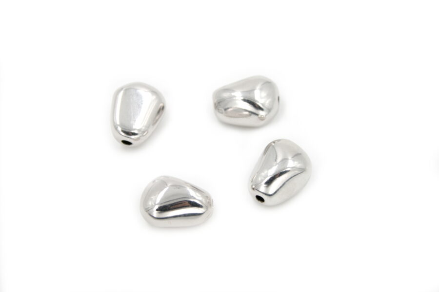 Argento tramezzi sassi 8x15.5mm RH +/-1.9Gr - immagine 2