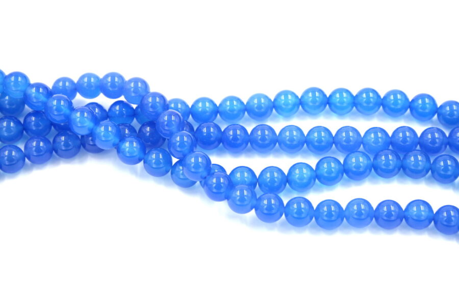 agata blu fili round 10mm