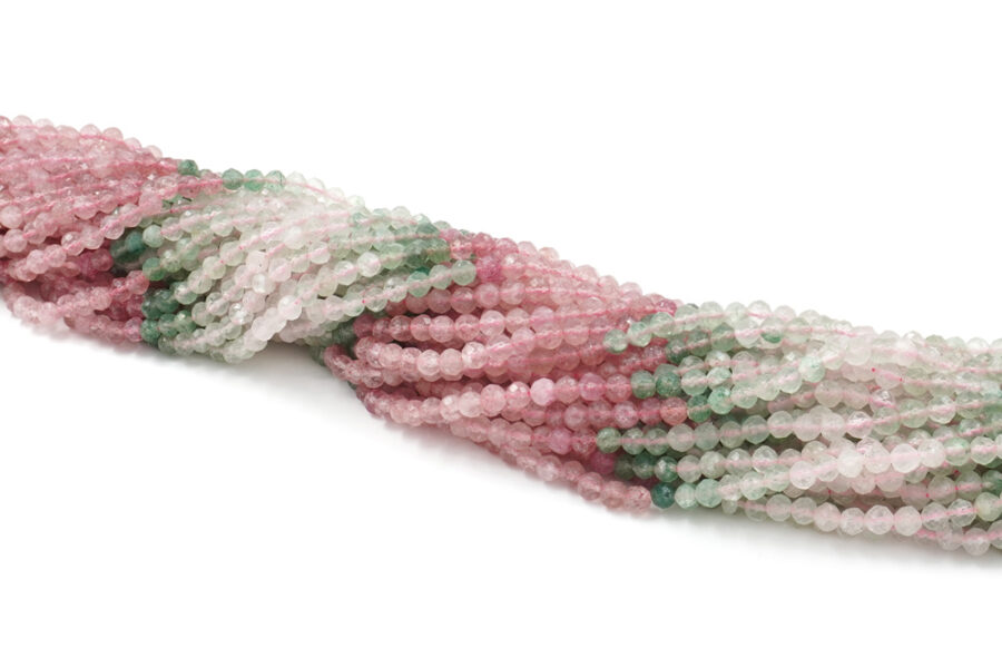 Quarzo fili round sfaccettati 4mm – Multicolor