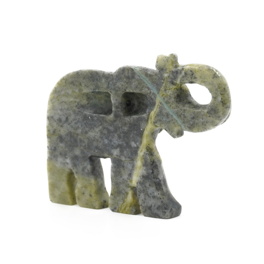 Pendente in serpentite, agata rossa, agata grigia, agata muschiata inciso a forma di elefante 55x35mm – Foro Posteriore - immagine 10