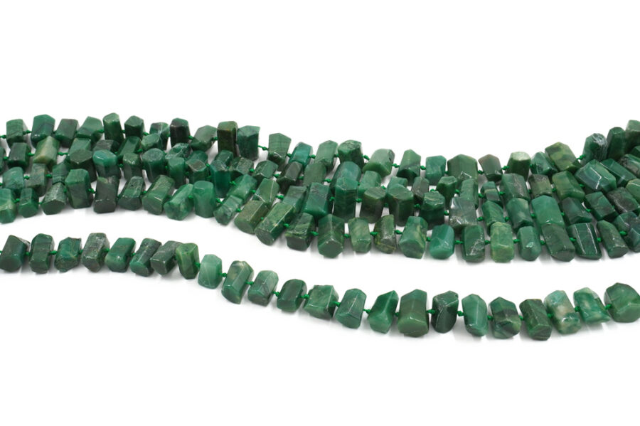 Agata Verde fili cupolini ~14x10mm - immagine 2