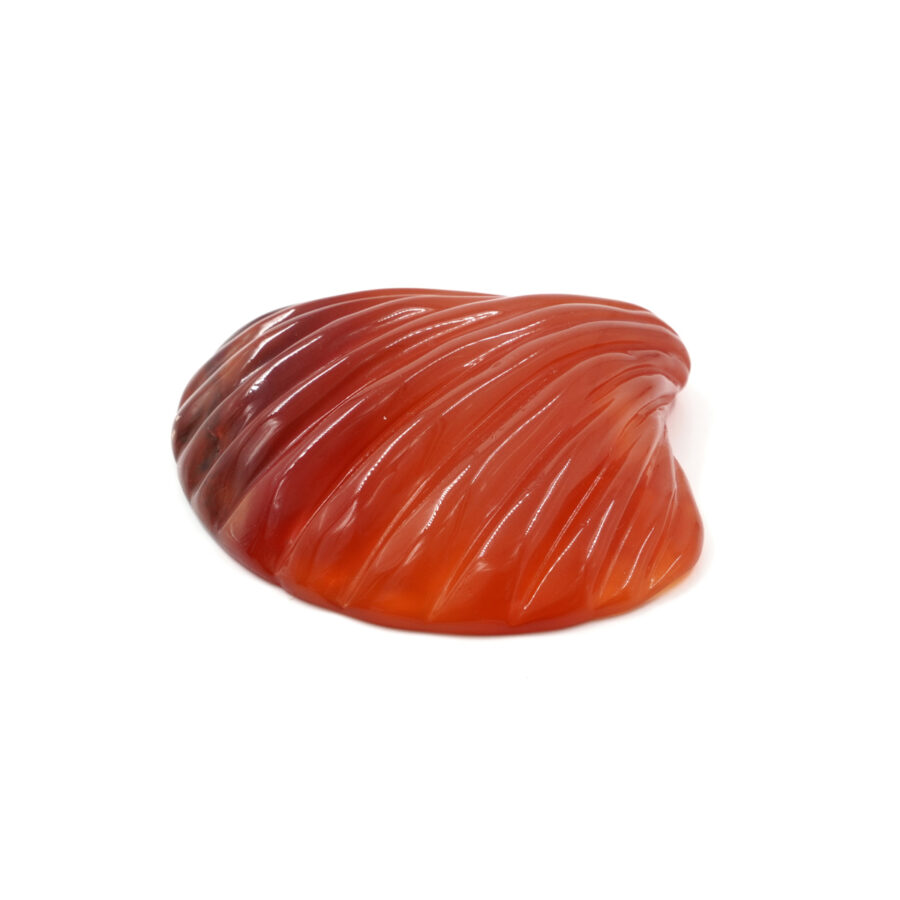 Pendente in agata rossa forma conchiglia 60x55mm – Foro Posteriore - immagine 4