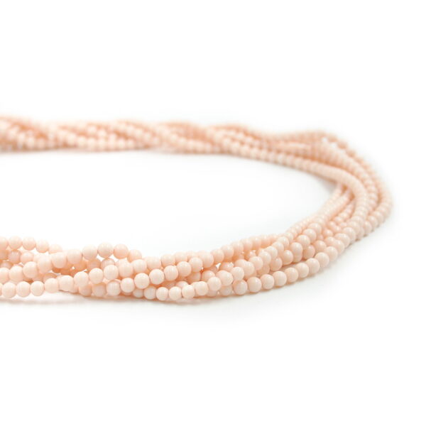 Pasta Rosa fili round 4mm – Filo 45cm