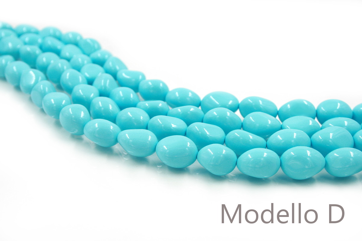 Pasta turchese fili sassi misure varie da 15x12mm a 20x15mm - immagine 4