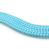Pasta di turchese fili round 4mm
