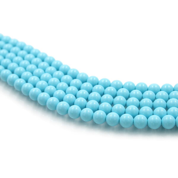 Pasta di turchese fili round 6mm