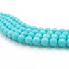 Pasta turchese fili round sfaccettati 12mm