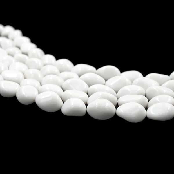 Pasta bianca fili sassi da 10x8mm a 21x15mm