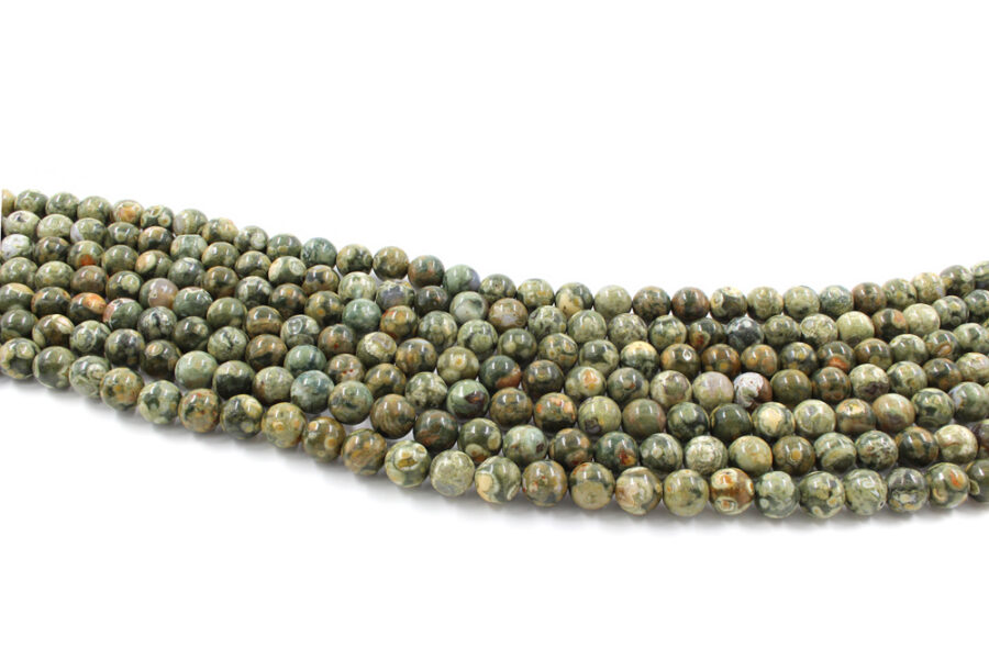 Rhyolite fili round 6mm - Qualità A