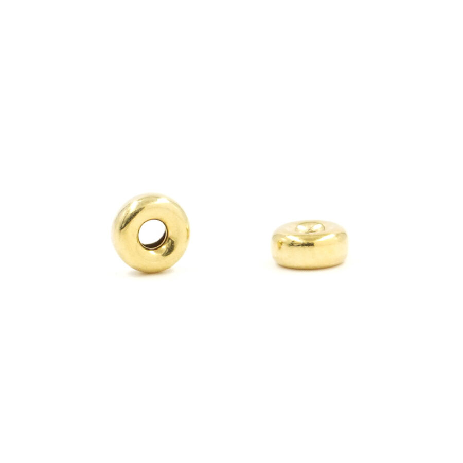 Argento 925 distanziatori rondella da 4,5mm a 12mm – Dorato