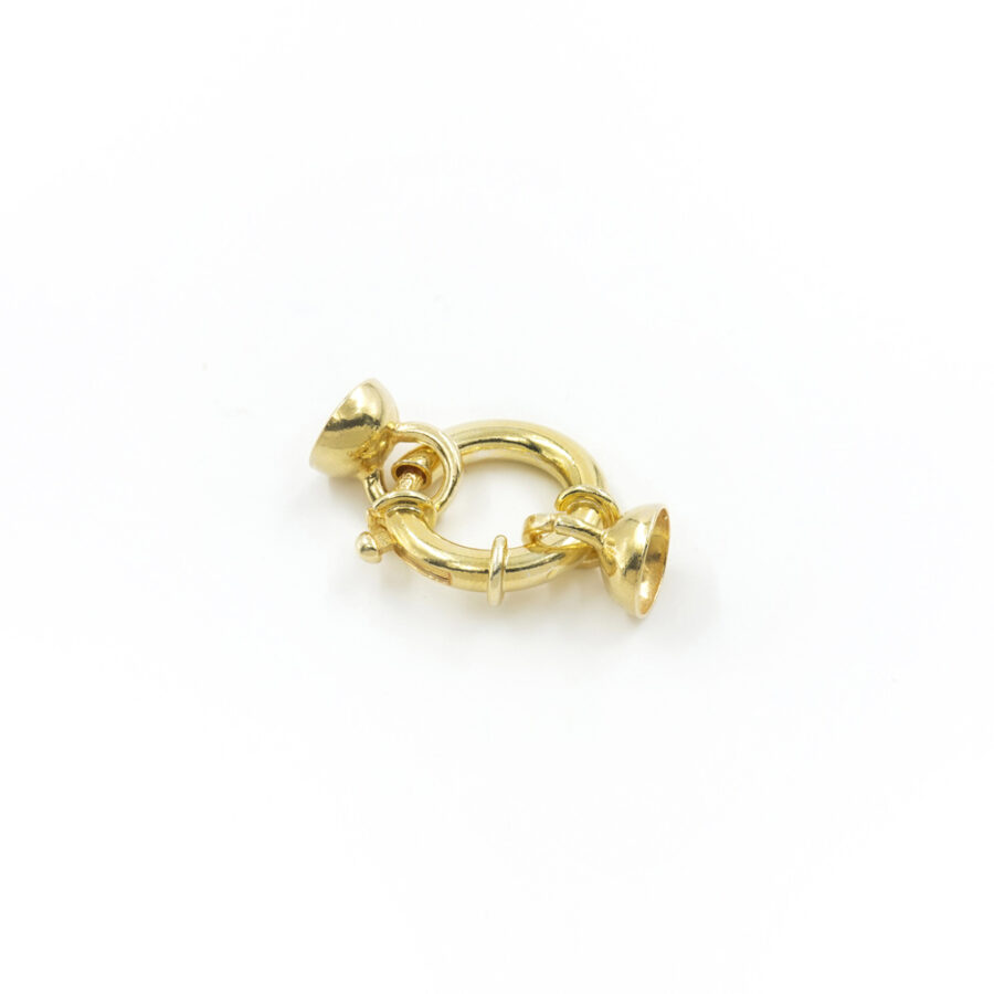 Argento 925‰ chiusura 17mm coppa 8mm - Dorato